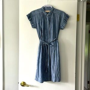 Anthropologie Isabella Sinclair piper flutter-sleeve dress size Small